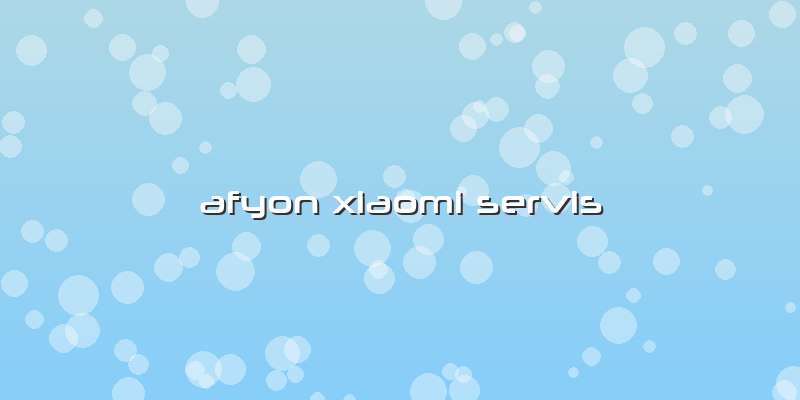 Afyon Xiaomi Servis