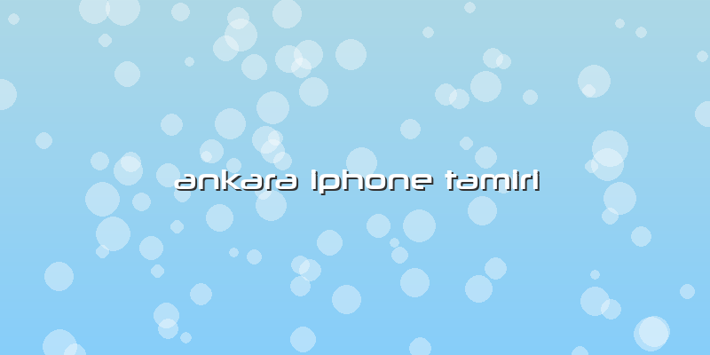 Ankara Iphone Tamiri