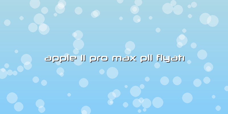 Apple 11 Pro Max Pil FiyatÄ±