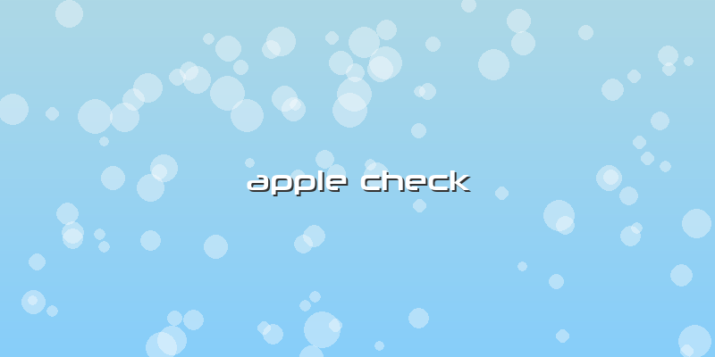 Apple Check