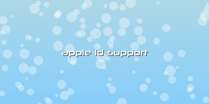 Apple Id Support