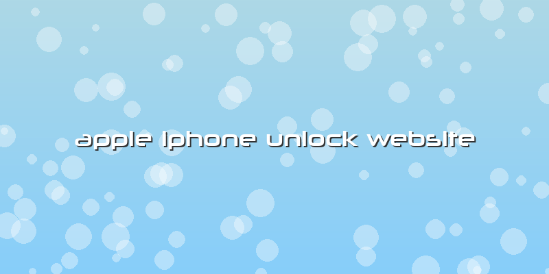 Apple Iphone Unlock Website
