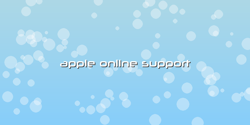 Apple Online Support