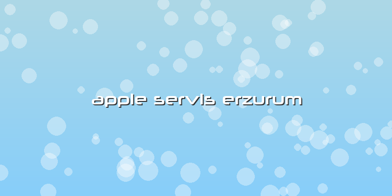 Apple Servis Erzurum
