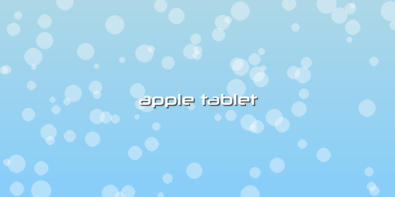 Apple Tablet