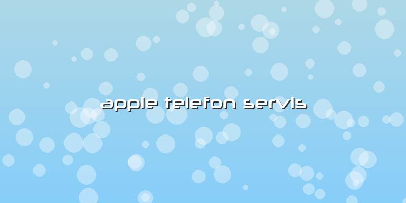 Apple Telefon Servis