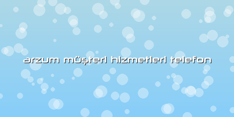 Arzum Müşteri Hizmetleri Telefon