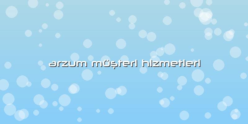 Arzum Müşteri Hizmetleri