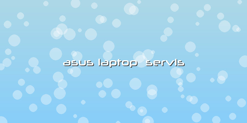 Asus Laptop  Servis