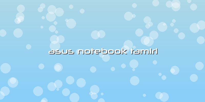 Asus Notebook Tamiri