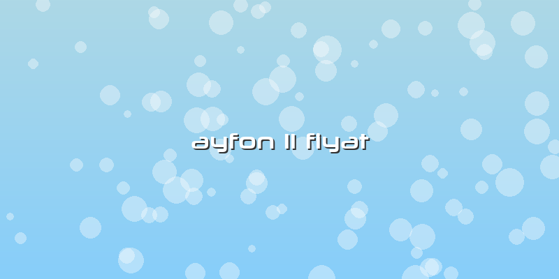 Ayfon 11 Fiyat