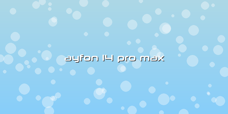 Ayfon 14 Pro Max