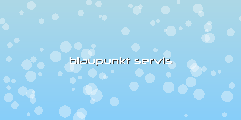 Blaupunkt Servis