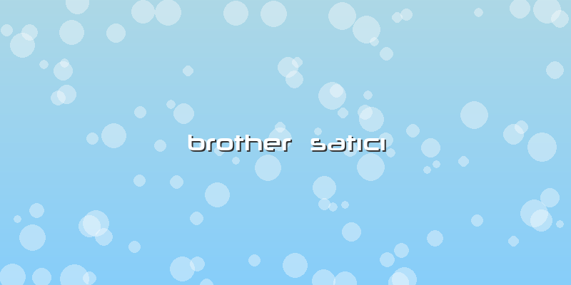 Brother  SatÄ±cÄ±