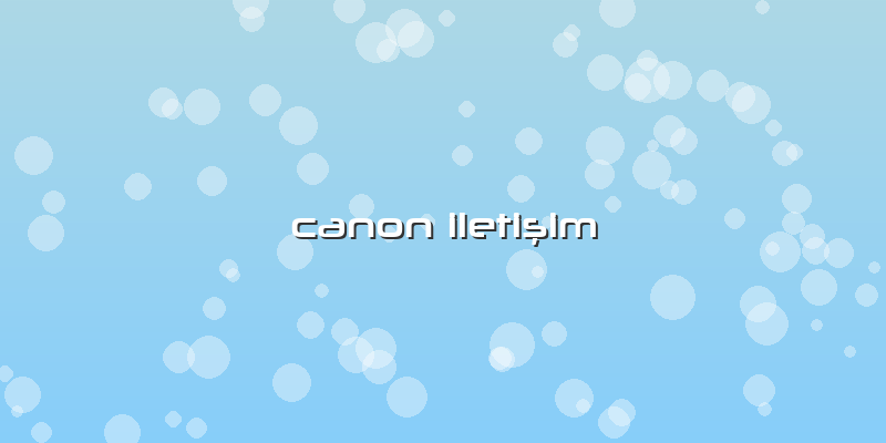 Canon Iletişim