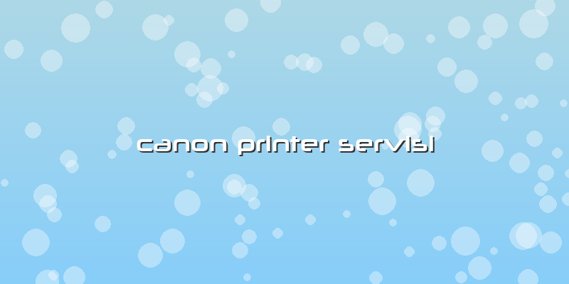 Canon Printer Servisi