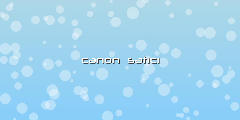 Canon  Satıcı