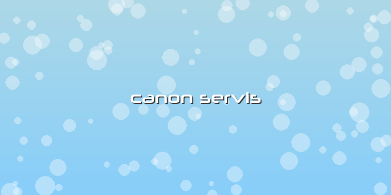 Canon Servis