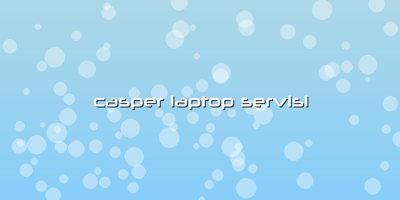 Casper Laptop Servisi