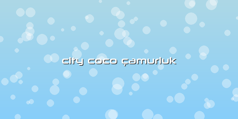City Coco çamurluk