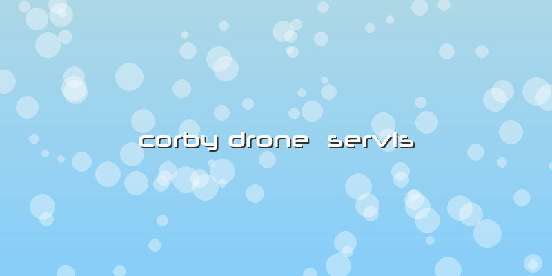 Corby Drone  Servis