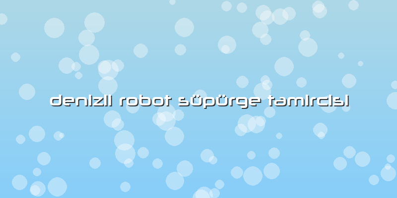 Denizli Robot Süpürge Tamircisi