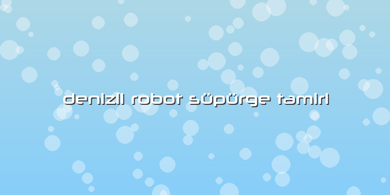 Denizli Robot Süpürge Tamiri