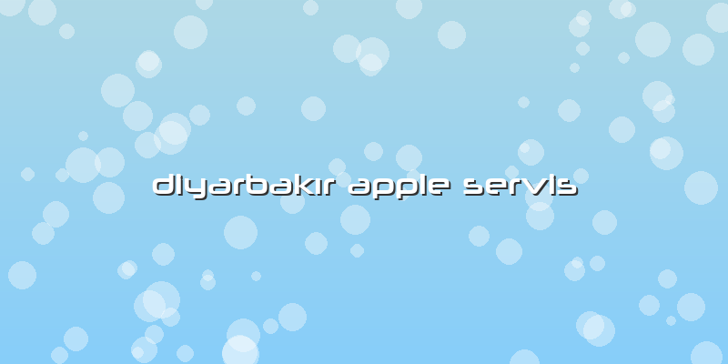 DiyarbakÄ±r Apple Servis