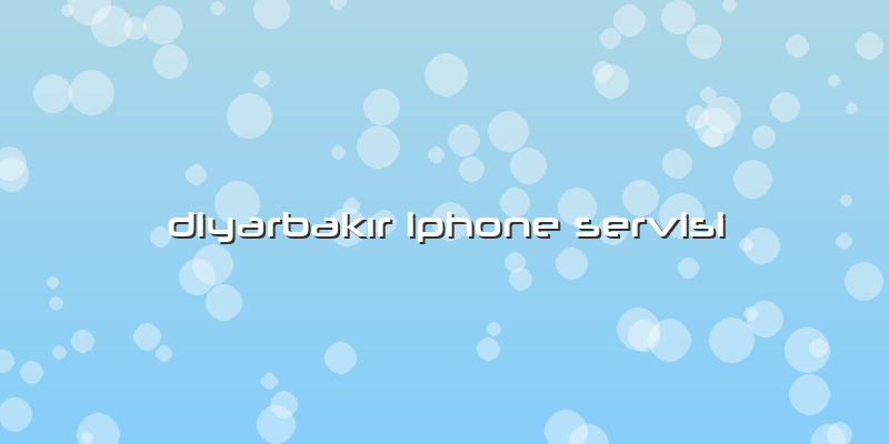 DiyarbakÄ±r Iphone Servisi