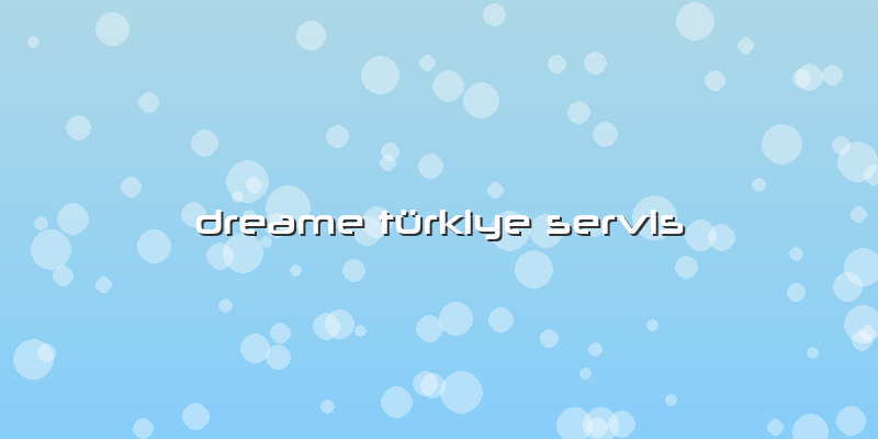 Dreame Türkiye Servis