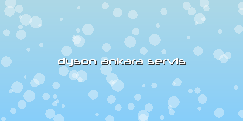 Dyson Ankara Servis