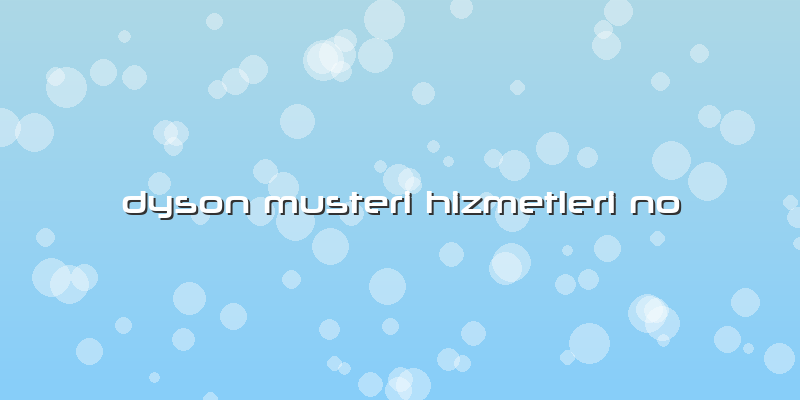 Dyson Musteri Hizmetleri No