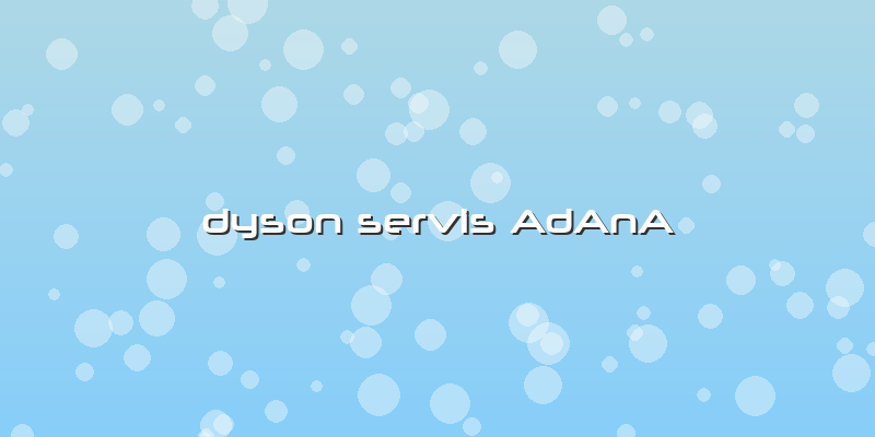 Dyson Servis AdAnA