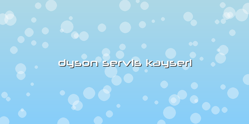Dyson Servis Kayseri