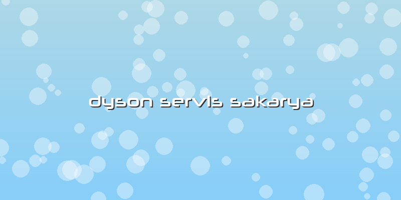 Dyson Servis Sakarya