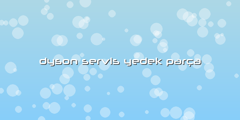 Dyson Servis Yedek Parça