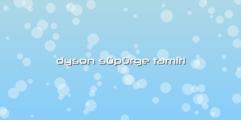 Dyson Süpürge Tamiri