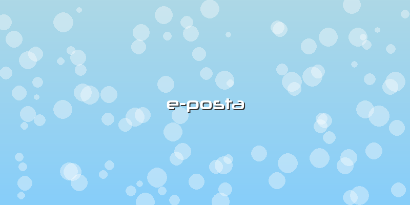 E-posta