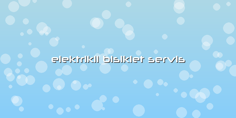 Elektrikli Bisiklet Servis