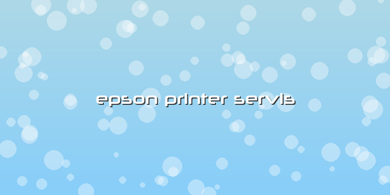 Epson Printer Servis