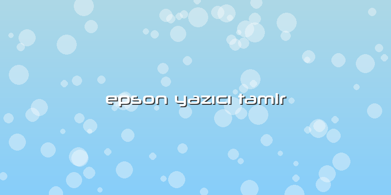 Epson Yazıcı Tamir