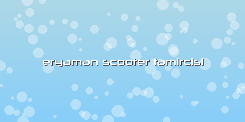 Eryaman Scooter Tamircisi