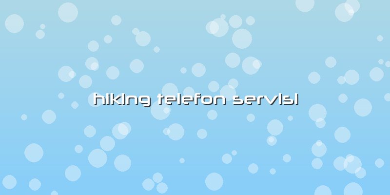 Hiking Telefon Servisi