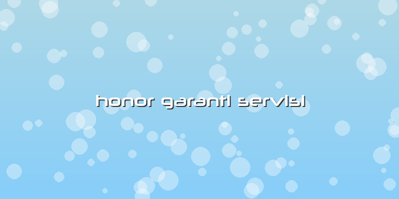 Honor Garanti Servisi