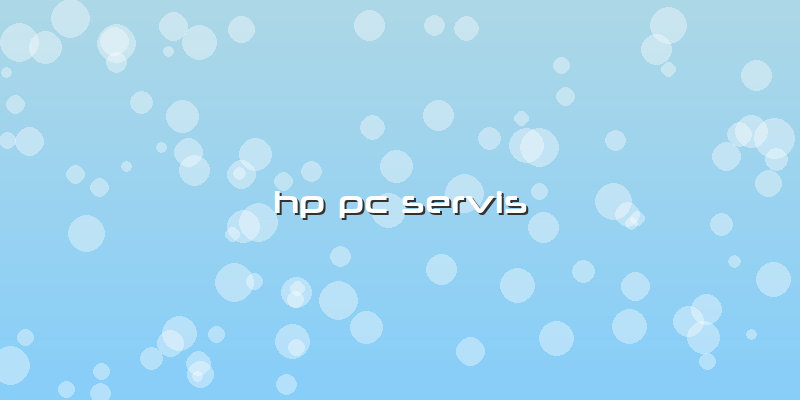 Hp Pc Servis