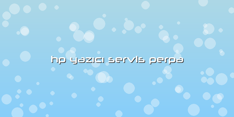 Hp Yazıcı Servis Perpa