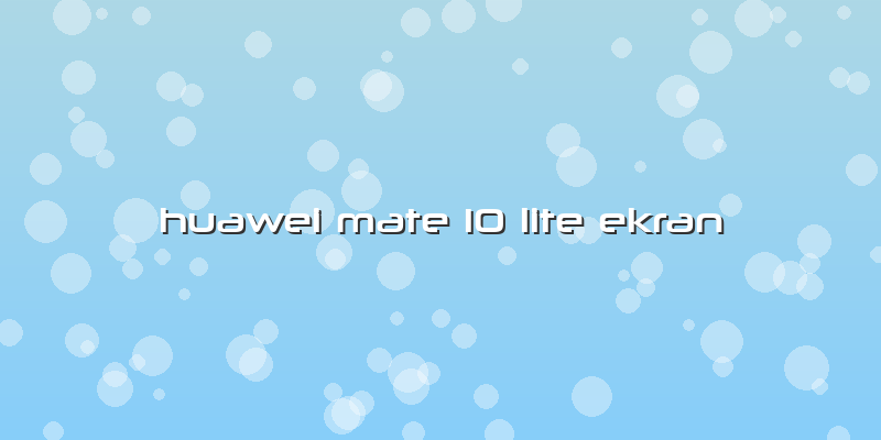 Huawei Mate 10 Lite Ekran