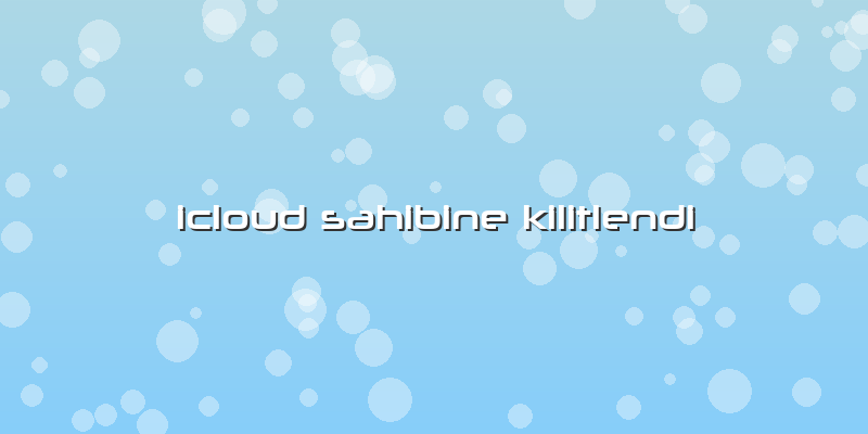 Icloud Sahibine Kilitlendi