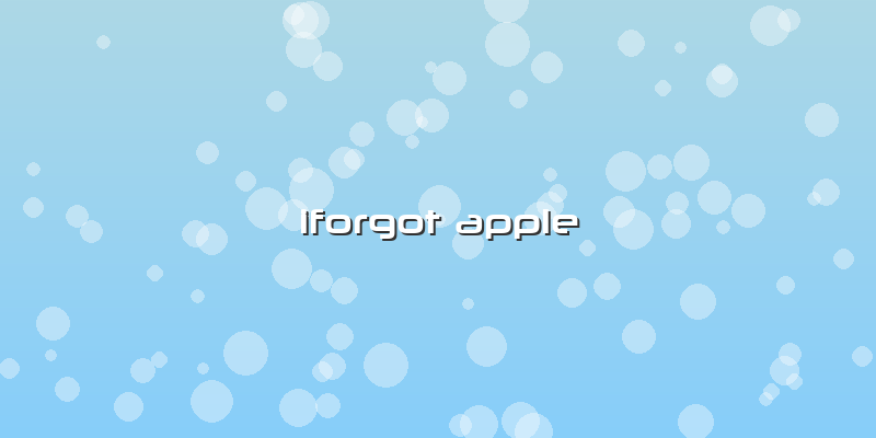 Iforgot Apple