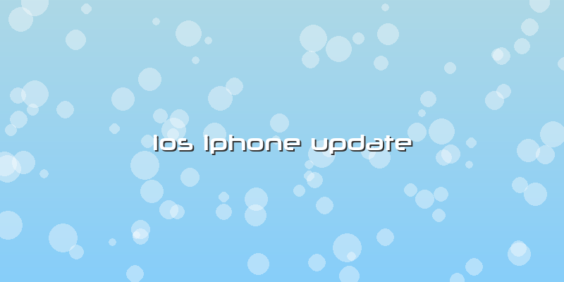 Ios Iphone Update